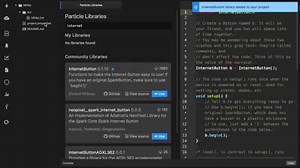 Announcing Libraries 2.0! We've added support for Libraries in the web IDE, desktop IDE, and CLI. Numerous other features. Check it out! | Particle