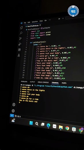Lập trình âm nhạc với VS Code #shorts #coding #hoclaptrinh #hocmienphi #ieceducation