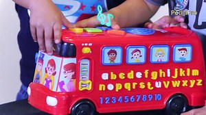 හරිම ලස්සන පුංචි පුංචි ප්‍රශ්න සීයකටත් වඩා තියෙන VTech Smart Toy Bus එකත් එක්ක සෙල්ලම් කරන්නයි දැන් අපි හදන්නෙ. මේ ස්මාර්ට් ටෝයි බස් එකෙන් ඔබේ පොඩ්ඩට English letters,phonic sounds වගේම count කරන්න ඉගෙන ගන්නත් පුළුවන්. පොඩ්ඩන්ට ආස හිතෙන ගීත වගේම ඇත්තම බස් එකක වගේ ශබ්ද, ලයිට්ස් නිසා පොඩ්ඩෝ මේකට හරිම කැමතියි. මේ තියෙන්නේ ස්මාර්ට් ටෝයි බස් එක unboxing කරන හුරතල් පොඩ්ඩෙක්ගේ අපූරු වීඩියෝ එකක්. #APPSmartToys | Anchor PediaPro