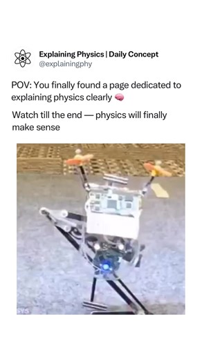 Explaining Physics on Instagram: ""Watching a single-legged robot defy gravity is a breathtaking display of Dynamic Stability and the absolute mastery of Proprioception in mechanical engineering. Unlike static systems that rely on a wide base, a hopping robot exists in a state of 'controlled falling,' where every millisecond is a frantic calculation of torque, inertia, and ground-reaction forces. The core physics here relies on the Linear Inverted Pendulum Model, where the robot's onboard proces