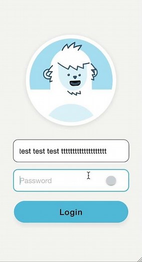 Ionic Login Screen | Avatar Animation UI