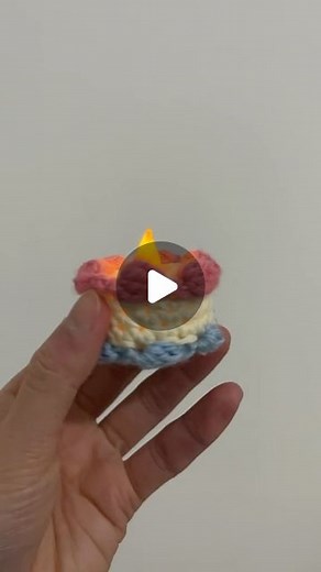 Quantastic on Instagram: "🎂 Dive into TT: @maicosay’s world as they crochet a mini birthday cake! 🧁✨ Each stitch adds charm to this tiny delight. Did you know, crochet has been an art form since the 16th century, bringing history into every loop? 🕰 Explore more mini wonders on TT: @maicosay’s profile! 🌟 #crochet"