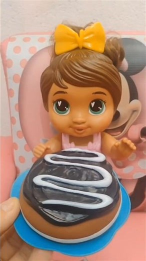 Baby Alive Dora Chocolate Cake #babyalive #babyalivedoll #playfood #paperfood
