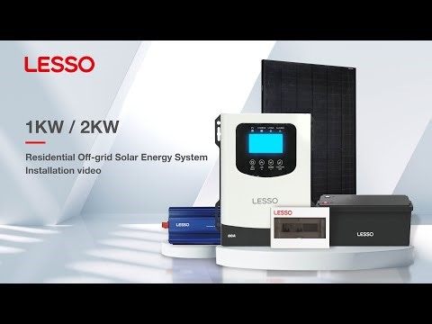 LESSO Solar 1kW / 2kW Residential Off-grid Solar Energy System Installation