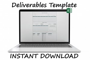 Deliverables Template | Action Item Template | Project Task Tracker | Instant Download | Statement of Work Template | Business Goal Tracker - Etsy UK