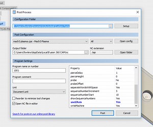 No Z control in any plasma cutting post processors