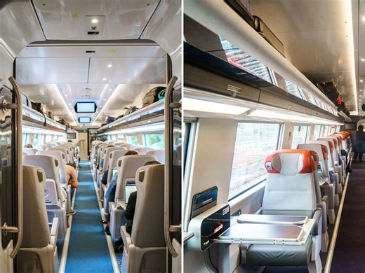 I rode in business and first class on Amtrak's NextGen Acela, the fastest train in the US. Here's how they compared.