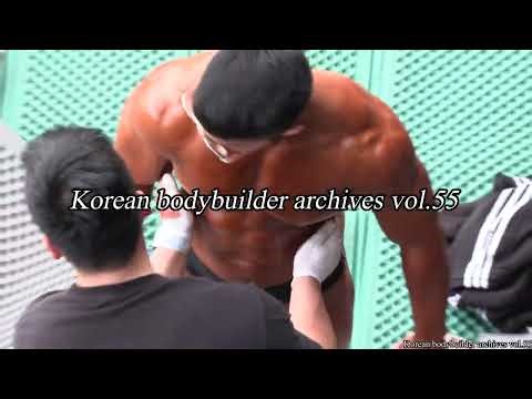 Korean bodybuilder at the National selection contest of the Asian bodybuilding championship 2024