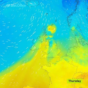 After a busy weekend weather wise with plenty of thunderstorms, it's looking a lot quieter this week! It won't be as warm as last week, but we could still see the mid-twenties by Friday, before it turns cooler and fresher by the weekend | Met Office