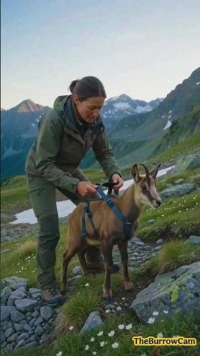 🏔️ Chamois POV #shorts #viral #microcamera #wildlife #naturedocumentary #animals #biology