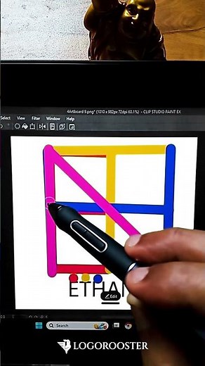 Ethan Premium Name Logo Design 🔥 | Procreate Typography Process #namelogo #logo #logodesign #logos