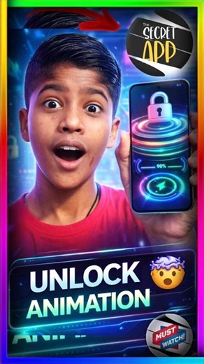 Phone Unlock Par 3D Animation 😱 Charging Animation App 2026 | Cool Lock Screen Trick #shorts