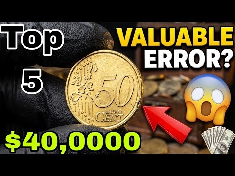 $40,0000::50 Euro Cent Coin ERROR? Valuable Rare Coin Worth Big Money