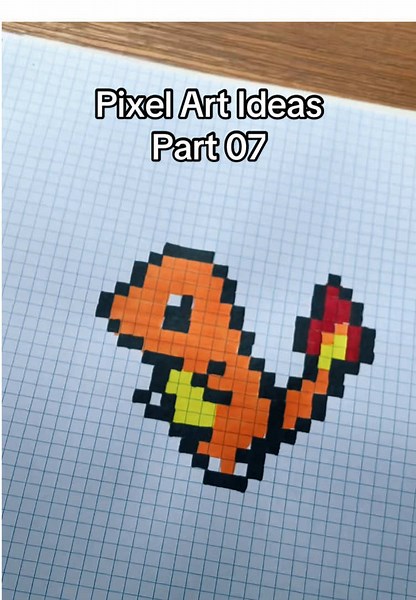 Charizard Pixel Art: Part 07 - Drawing Guide