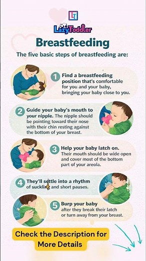 Breastfeeding Tips for New Moms | How to Breastfeed Successfully in 5 Easy Steps 🤱🍼 #shorts
