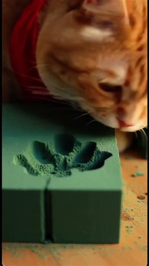 The Physics of Orange Cat Inertia #funnycats #physics #fail