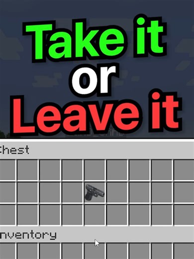 Take It Or Leave It 7❓ #minecraft #challenge #gaming