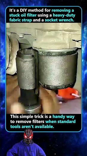 How to open a oil filter without a wrench