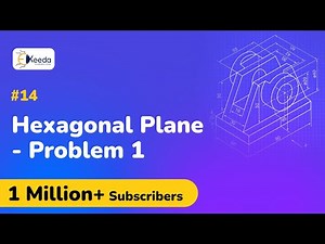 Hexagonal Planes Problem No.1 - Projection of Planes - Engineering Drawing