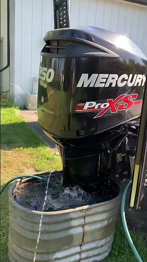 Mercury 250 pro xs outboard cold start up