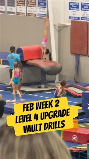 Check out my Feb Week 2 vault drills — level 4 upgrade season #gymnasticslife #gymnasticscoach