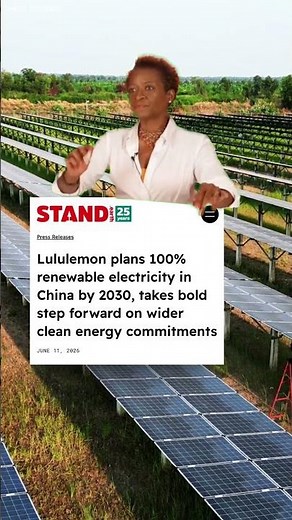 Lululemon plans 100% renewable electricity in China by 2030, takes bold step forward