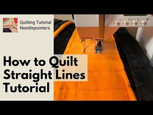 How to Machine Quilt - Straight Line Quilting