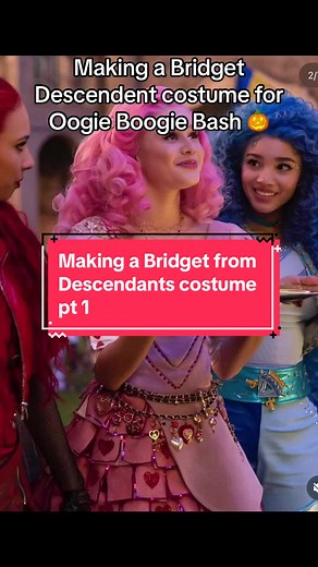 Making my daughter’s Descendant Bridget costume for Oogie Boogie Bash! #oogieboogiebash #halloween2024 #disneydescendants #riseofred #bridgetdescendants #diycostume #halloweencostume2024