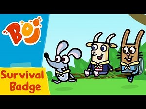 Boj - Earning A Survival Badge | Cartoons for Kids
