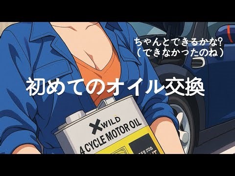 車のオイル交換初体験♡