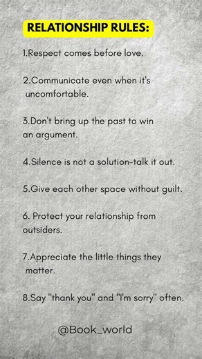 8 Relationship Rules You Must Never Ignore ❤️