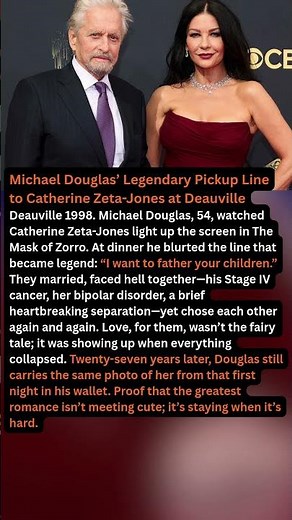 Michael Douglas’ Legendary Pickup Line to Catherine Zeta-Jones at Deauville