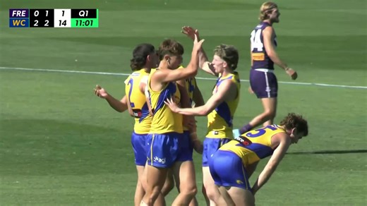 Now it's Cooper Duff-Tytler's turn! The No.4 pick hits the scoreboard early. | AFL