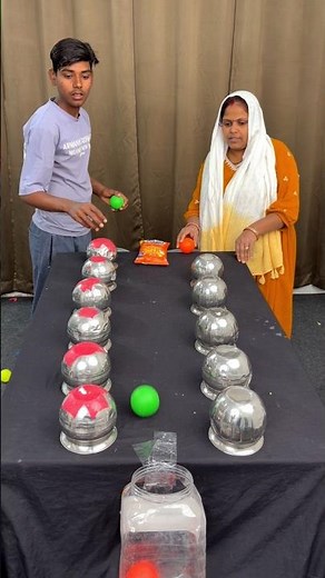 Best Ball roll in dabba and Drop Lota Challenge #shorts