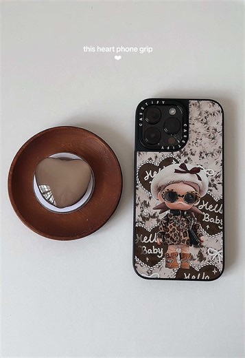 Stylish Heart Phone Grip for Your Device