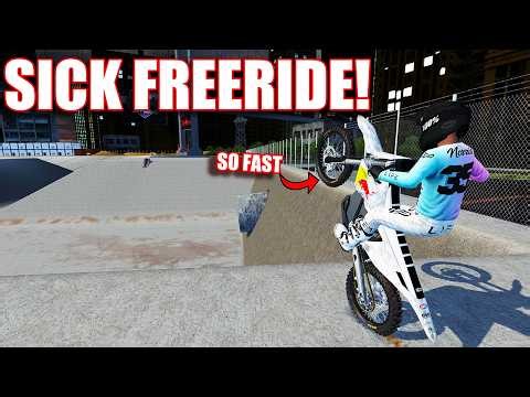 CITY FREERIDING ON AN 80HP DIRTBIKE!? (MX BIKES)