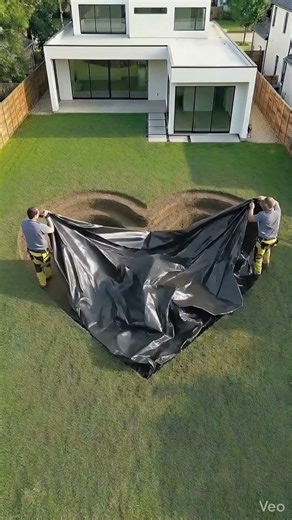 Building a Heart Shaped Swimming Pool