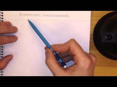 Ma2a Ekvationssystem - Substitutionsmetoden