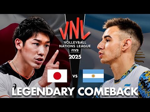 Japan vs Argentina | One of the Greatest Comebacks in Volleyball History !!!