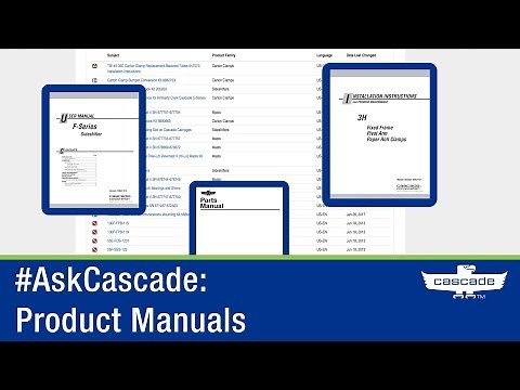 How to Locate Product Manuals on Cascorp.com