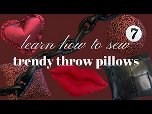 DIY trendy throw pillows TUTORIAL
