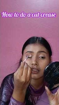 How to do cut crease as a beginners #makeuptutorial #beauty