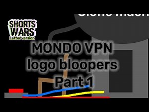 Mondo VPN logo bloopers part 1: takes 1-5