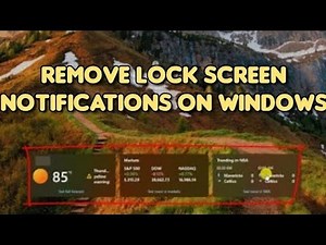 🚫 Disable New Lock Screen Widgets in Windows 10/11 | Easy Step-by-Step Guide (2025)!
