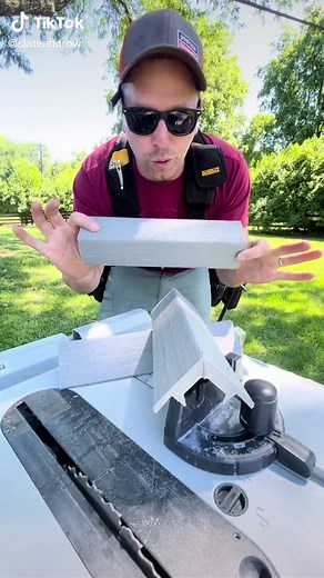 How to make Composite decking outside corner caps facia. #diy #howto #deck #trex #timbertech #outdoorlife #outdoorliving #craftsman #fyp #foryou