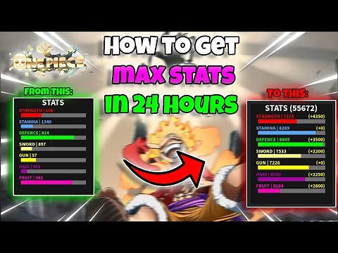 [AOPG] How To Get Max Stats In 24 Hours In The A One Piece Game