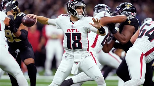 Kirk Cousins' 2 TD passes help the Falcons end a 5-game skid and beat the Saints, 24-10