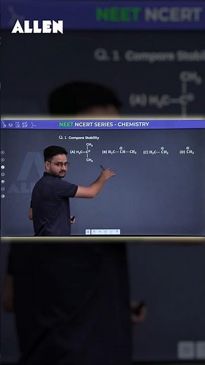 Carbocation Stability Order Trick | Stability of Carbocation | Organic Chemistry | ALLEN