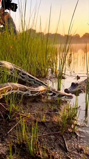 1.2K views | Baby crocodile vs Python 勞 #animals #wildlife | Riteek Kashyap | Facebook