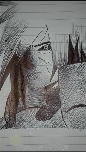 From Sketch to Legend ☠️😈💯: Madara Uchiha Art 🔥👑
